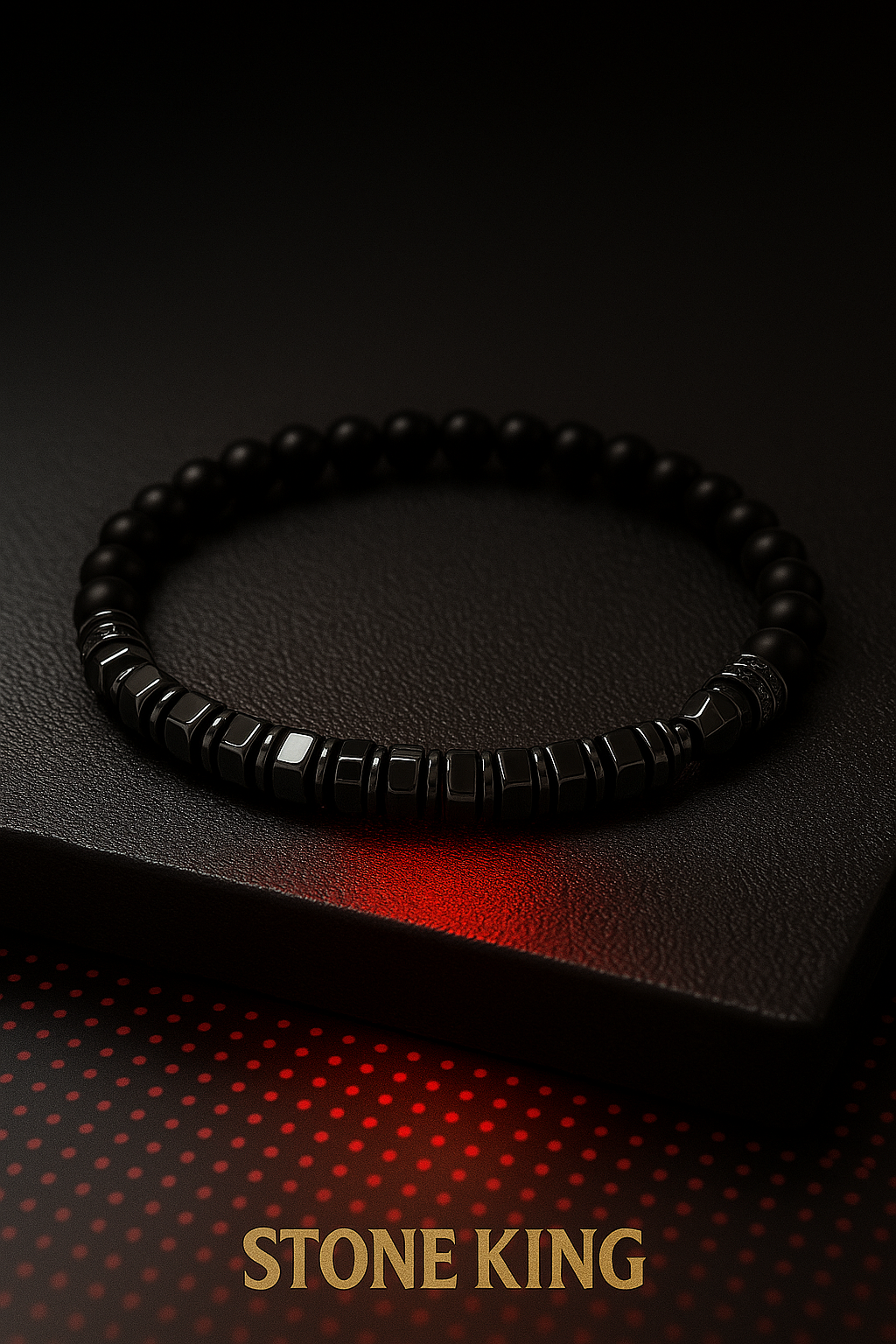 Hematite + Matte Black Onyx Stone